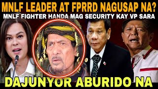 MNLF FIGHTER HANDA NG MAG SECURITY VOLUNTEER KAY VP SARA BBM ABURIDO [upl. by Amado390]