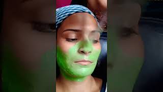 Face pack kaise apply Karen noni gold facial kit ka face packshort video viral 😉😉 [upl. by Eanat]