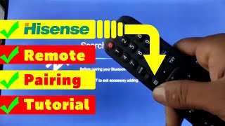 Hisense TV Remote Pairing Complete Method  Voice Command 100 Working [upl. by Erle217]