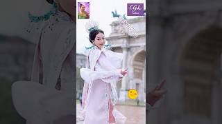 The Hanfu and the model look amazing streetfashion hanfustyle [upl. by Eustache374]