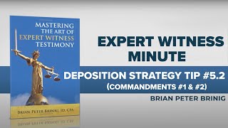 Ten Commandments of Expert Depositions [upl. by Marte]