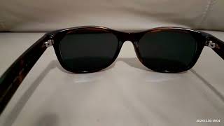 RayBan New Wayfarer Sunglasses Tortoise RB2132 Grey Polarised Mirror Multifocal 55mm Lenses [upl. by Lledraw311]