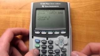 How to make a Radians to Degrees program on the TI84 [upl. by Ioj]