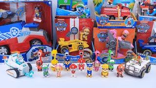 Paw Patrol Unboxing Collection Review  Rubble mighty movie bulldozer  Hero pup  Marshall ASMR [upl. by Adnirem]