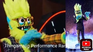 The Masked Singer Thingamajig Performance Ranking [upl. by Pudendas]