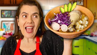 BEST Pozole Recipe  Cooking with mamah [upl. by Alekehs719]