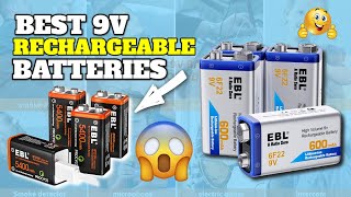 5 Best 9 Volt Rechargeable Batteries 2023 🔋 9V Rechargeable Battery Review [upl. by Airotkciv772]