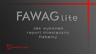 Kasa fiskalna Fawag Lite online  jak wykonać raport miesięczny [upl. by Nogas]