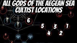 All Gods of The Aegean Sea Cultist Locations in AC Odyssey [upl. by Post766]