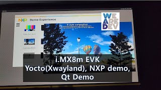 Yocto XWayland on the iMX8m EVK and run the NXP and Qt examples [upl. by Oznola]