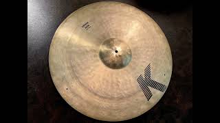 Zildjian EAK 22quot Crash Ride cymbal 2759 grams [upl. by Sillihp987]