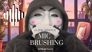 ASMR  slow gentle soothing mic brushing with a twist [upl. by Eniamreg]