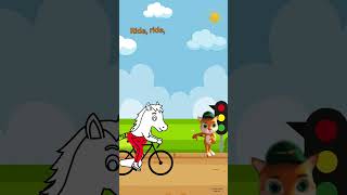 🚴 Pedal Power Fun 🎶 Ride Your Bike educationalvideos kidslearning youtubeshorts viralshort [upl. by Hastings]