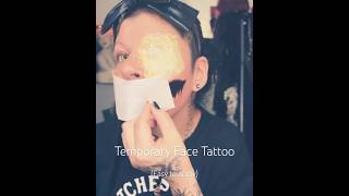 Temporary Face Tattoo Application PrincessKrey sfxmua temporarytattoos shorts sfx howto [upl. by Ennaimaj]