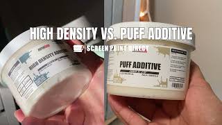 High Density vs Puff Plastisol Screen Printing Ink  by Screenprintdirectcom [upl. by Renick]