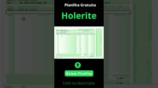 Planilha Holerite Gratuita [upl. by Ivers]