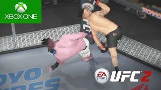 QUASE MATEI O ADVERSÁRIO   EA Sports UFC 2  Modo Carreira 06 Xbox One [upl. by Evie916]