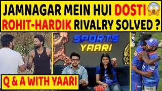 🔴ROHIT  HARDIK ने की JAMNAGAR में दोस्ती ROHIT VS HARDIK RIVALRY KA THE END  rohitsharma [upl. by Yessac]