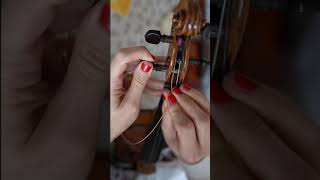 How to Replace your Violin Strings shorts [upl. by Foscalina]