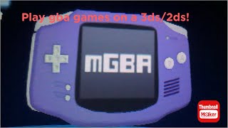 Play gba games on a 3ds [upl. by Ahsiad]