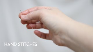 The 4 most common hand stitches for bridal sewing sewwithme hand stitches [upl. by Howlend34]