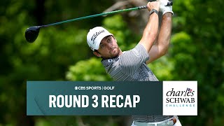 Davis Riley 14 holds solo lead at Charles Schwab Challenge  CBS Sports [upl. by Goeselt68]