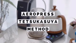 Aeropress Tetsu kasuya method  brewista artisan kettle  Baratza Encore [upl. by Ydisahc354]