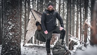 Winter Hängematten Overnighter 4 Grad  Warbonnet Blackbird XLC  hammock hammockcamping [upl. by Ayar]