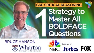 GRE Critical Reasoning Strategies Tips and Tricks  Boldface Questions [upl. by Otineb366]