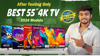 Best 55 inch 4K Smart TV in 2024 ⚡Best TV in India 2024 🔥Best 55 Inch TV in India 2024 [upl. by Benjie]