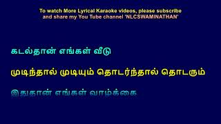 Tharai Mel piraikka vaithan Lyrical Karaoke [upl. by Nesrac]