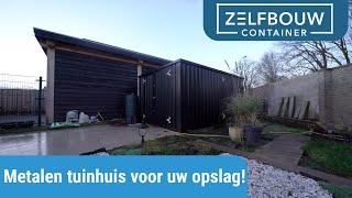 Metalen tuinhuis als oplossing voor al uw opslagproblemen  Zelfbouwcontainer Nederland [upl. by Eidurt]