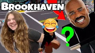 Brookhaven Roleplay Robbing Houses With Steve Harvey [upl. by Kimmie872]