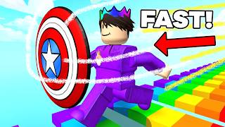 I Used A SHIELD To RUN At MAXIMUM SPEED in Roblox [upl. by Ellemrac323]