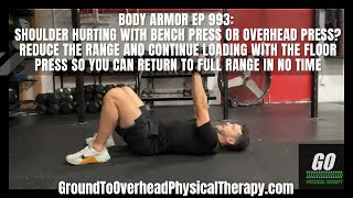 Body Armor EP 993 Shoulder hurting with bench press or overhead press Reduce the range and [upl. by Jehius]