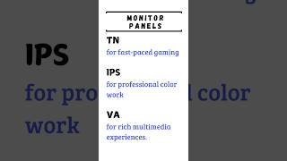 Monitor PanelDifference Between TNIPSand VA panelsmonitorcomputer computereducationeducation [upl. by Alesiram530]