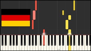 Germany National Anthem  Deutschlandlied Piano Tutorial [upl. by Matthia]