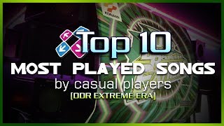 DDR Top 10 Most played songs by casual players on DDR Extreme [upl. by Finbur]