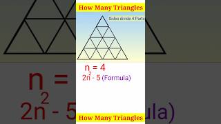 Triangle count ।। number of triangle maths viral simplfication mathematics mathstricks [upl. by Adnauq172]