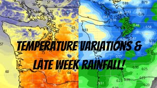 Western WA Weather Temperature Variations amp Late Week Rainfall [upl. by Slohcin]