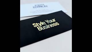 Visitenkarten Gold Angebot  Style Your Business [upl. by Morentz]