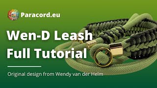 How to make Collar and Leash in one  WenD Leash  Paracord tutorial DIY [upl. by Annonyw]