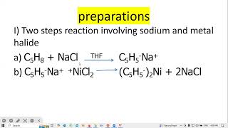 CyclopentadienylsCHEM401Organometallic compoundsBSc IV [upl. by Llezom]