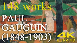 Paul Gauguin  Experimental use of color and Synthetist style  painting collection 148 works [upl. by Roselle]