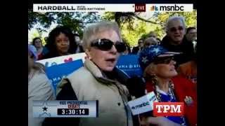 Woman At VP Debate Calls Obama A Communist [upl. by Asiul]