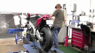 RSV4 Factory AF1 Racing Dyno Test Leo Vince SlipOn [upl. by Ijnek381]