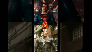 Super man Vs Black Adam 😱 who is more powerful 💪🔥 shorts superman blackadam [upl. by Gaves]