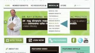 Dr Ray Strands Health Concepts International Website Overview [upl. by Llezom]