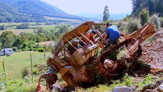 Rescuing A Cat D4D Dozer Abandoned for Years on a Steep Hillside [upl. by Nika11]