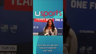 US Olympic water polo star Maggie Steffens reveals her daily training routine olympics [upl. by Lidstone880]